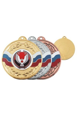 Медаль металлическая МК258 50мм с шильдом 25мм#1