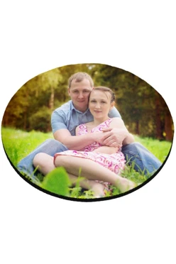 Купить коврик для мыши круглый "Пара"