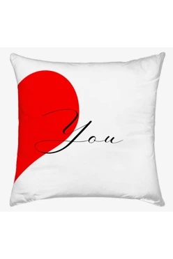 Подушка 50х50 см, с принтом "You and me"#1