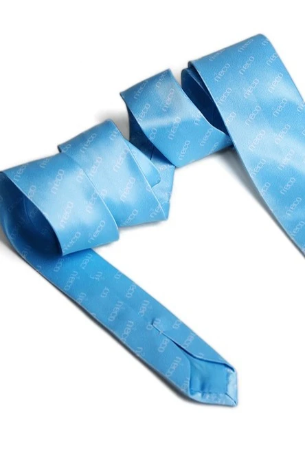 Галстук Слим узкий самовяз мужской, с полной запечаткой "Neco"#1