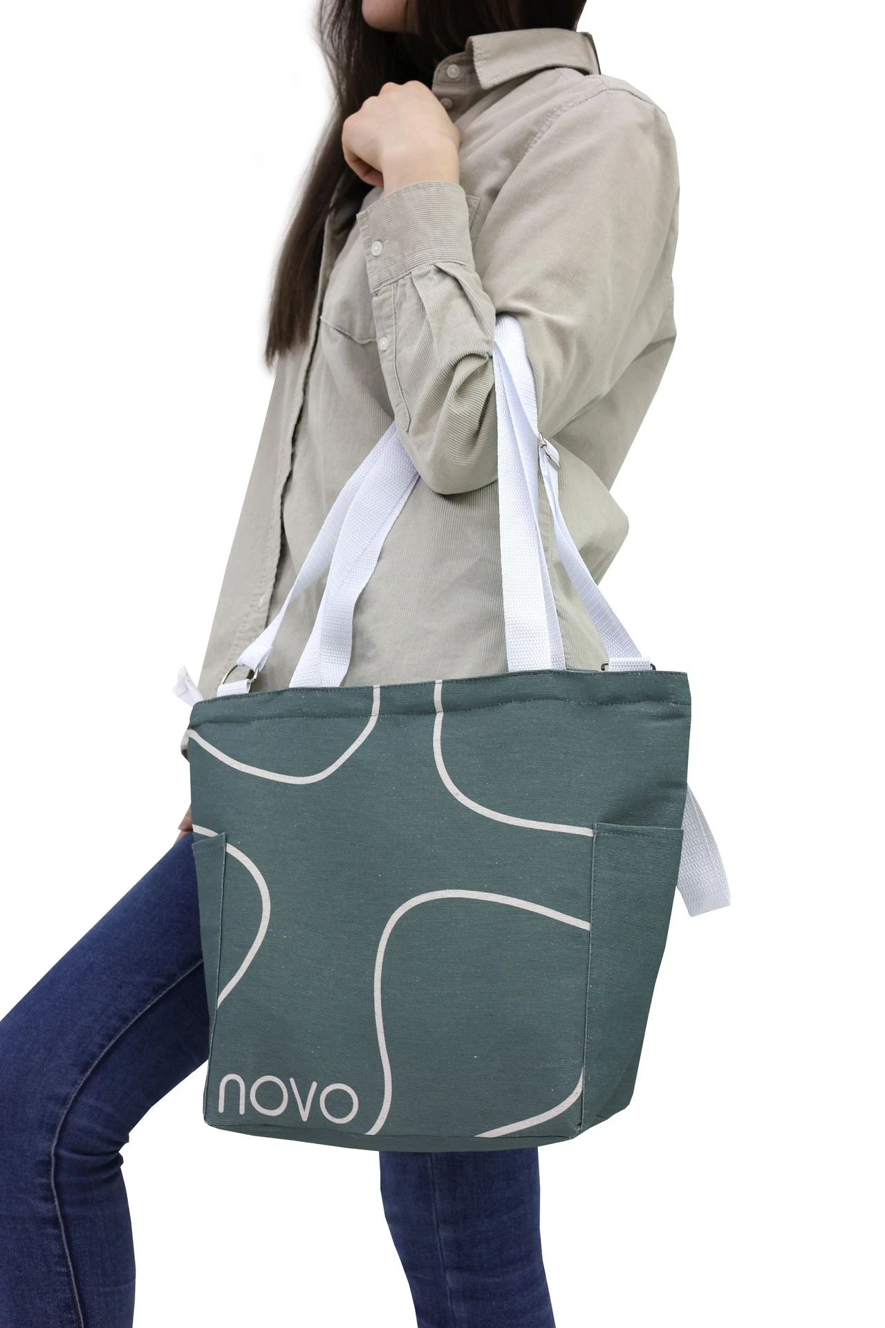 Сумка Тревел из двунитки 26х30х12 см, печать с двух сторон "Nova"#3