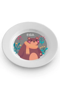 Тарелка с принтом "Eva bear"#1