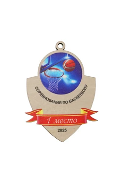 Медаль из фанеры Щит 60х50 мм МФ6010#1