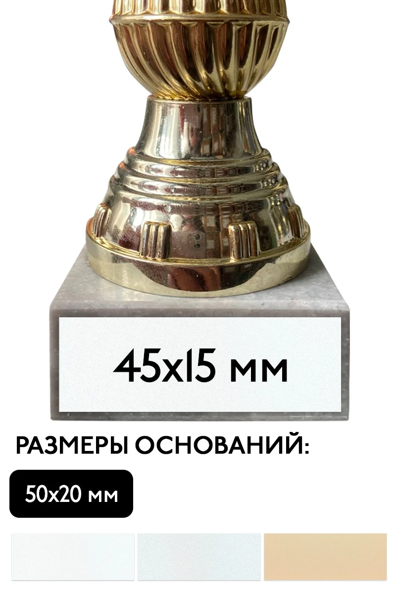 Шильд прямоугольный 45х15 мм#1