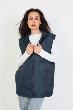 Купить жилет Оливер унисекс темно-синий