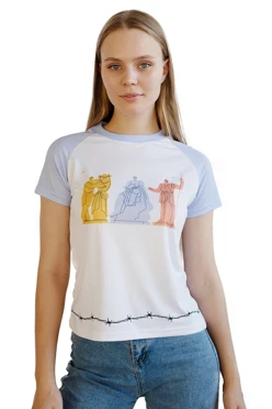 Футболка Спэйс O-ворот женская с полной запечаткой (полиэстер)#2