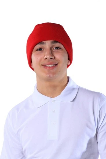 Купить шапку флисовую взрослую красную Вэст