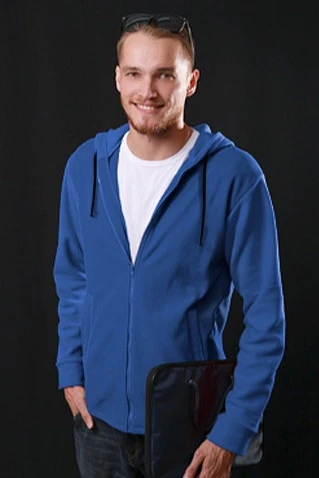 Купить синюю толстовку Харисон с капюшоном унисекс Купить синюю толстовку Харисон с капюшоном унисекс