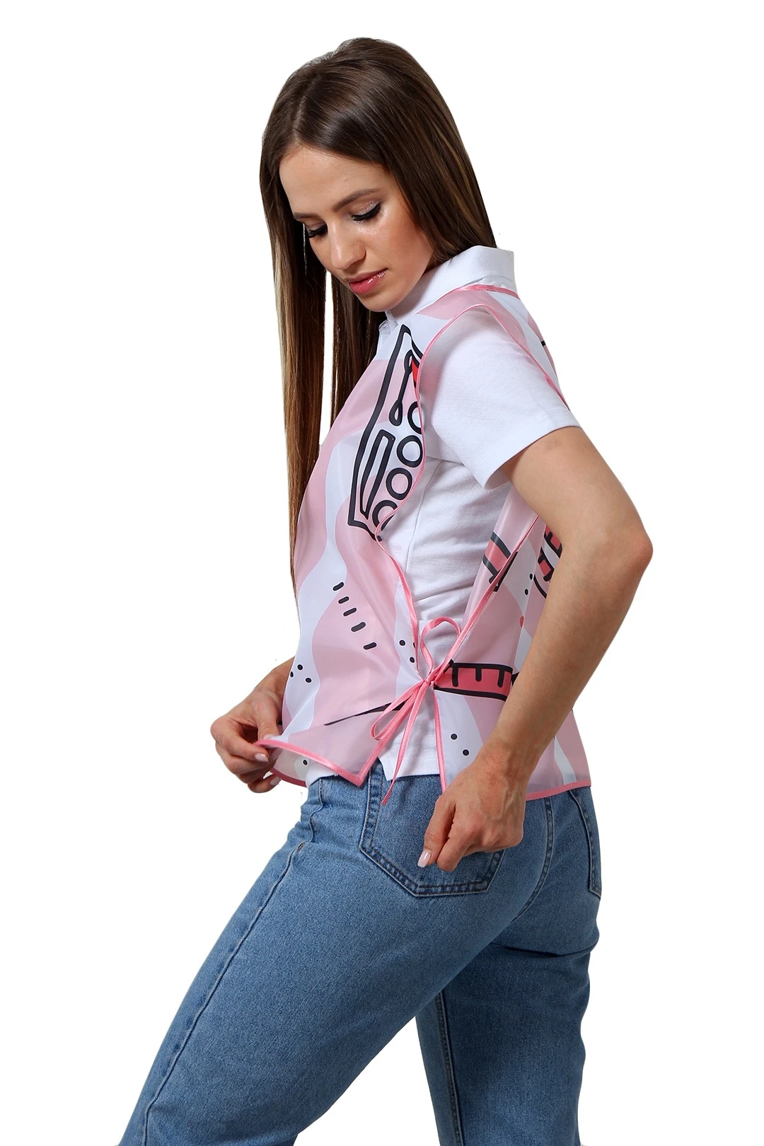 Накидка Инсайт 50х55 см, с полной запечаткой "SPA E Beauty"#3 Накидка Инсайт 50х55 см, с полной запечаткой "SPA E Beauty"#3