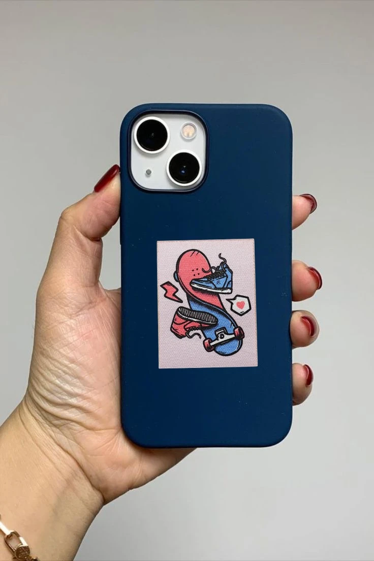 Наклейка-стикер Прямоугольник 5х6,5 см с печатью "Skateboard"#2