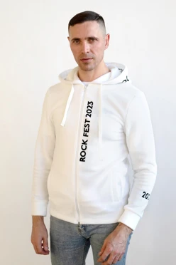 Купить толстовку Харисон флисовую с капюшоном унисекс, однотонную "Rock Fest"