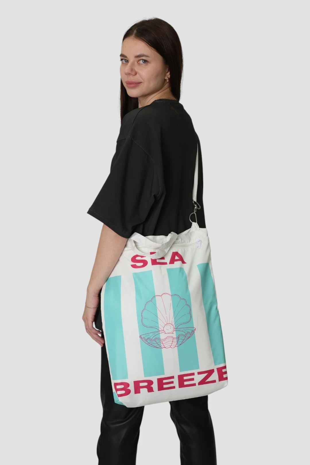 Сумка Мэни из константы 45х32х8 см, печать с двух сторон "Sea Breeze"#1