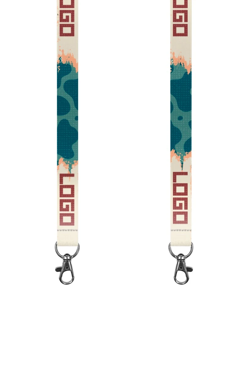 Купить ленту для бейджа блекаут ширина 2,5 см, с карабином-люкс, с печатью "Coast"