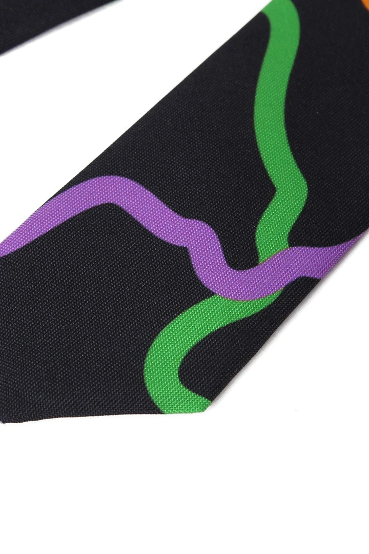 Галстук Слим узкий самовяз мужской, с полной запечаткой "Patterns"#2