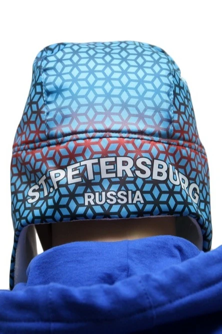 Шапка-ушанка Винтер на флисе взрослая, с полной запечаткой "Saint Petersburg"#8