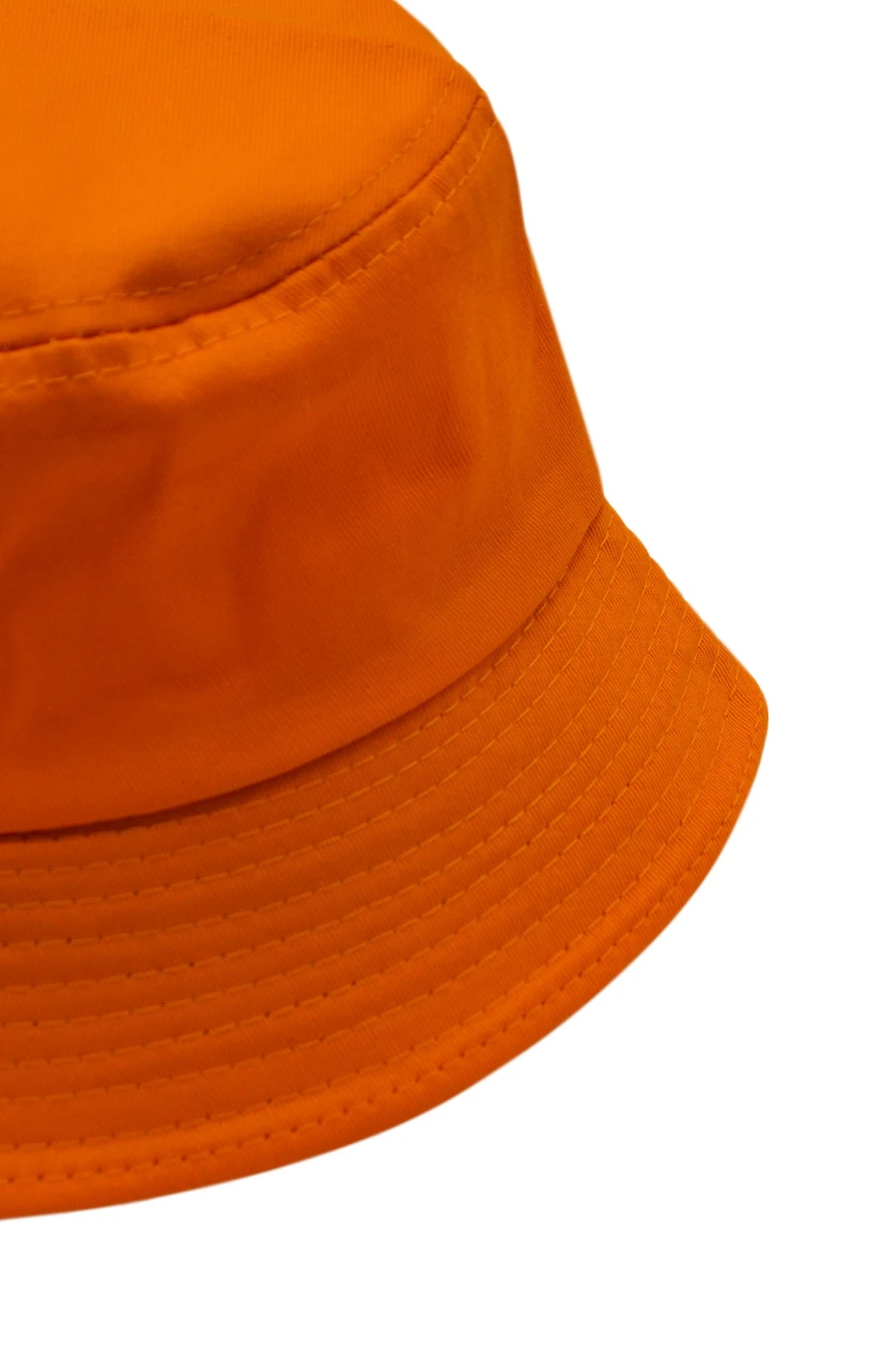 Панама Мадрид из греты с узкими полями, однотонная оранжевая#1