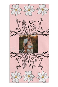 Купить полотенце махровое 70х140 cм печать с одной стороны (Ituma) "Family"