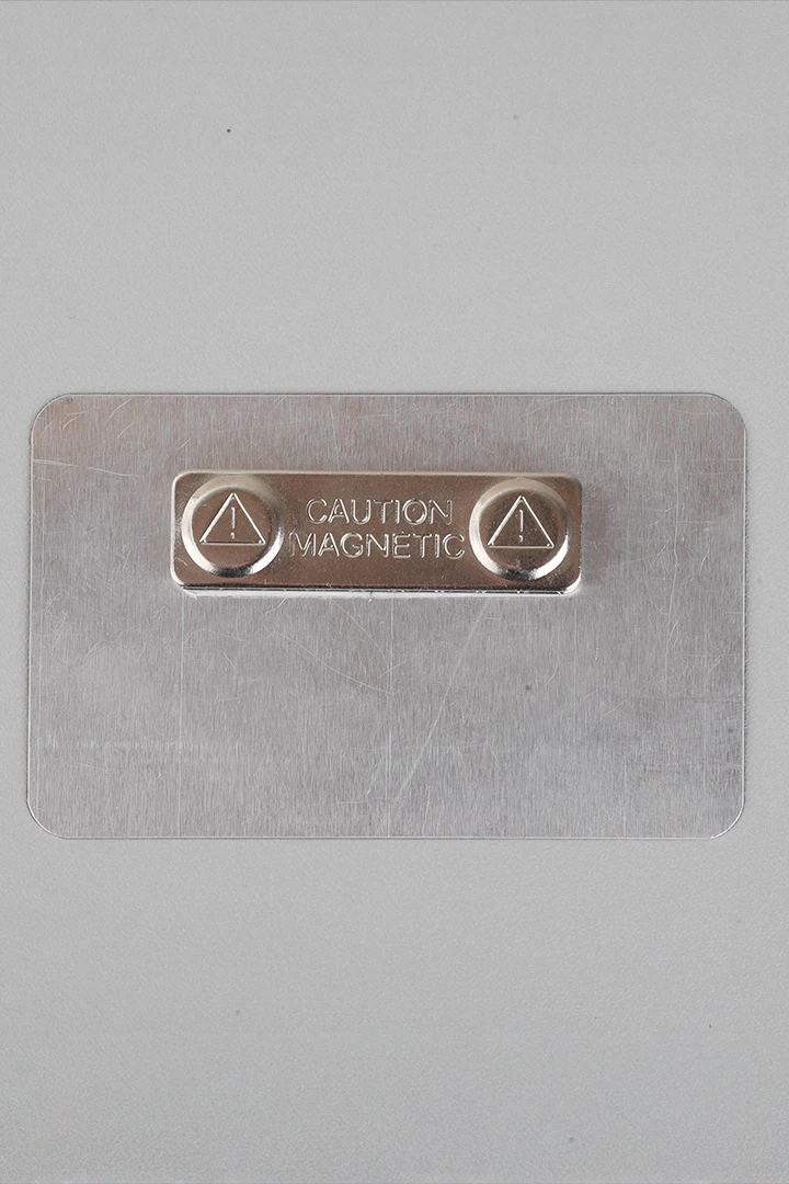 Бейдж из алюминия сублимационного с печатью 50х80 мм "Flowers"#1