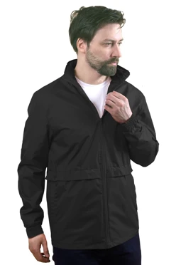 Купить ветровку Коди унисекс, однотонную черную