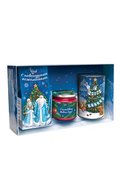 Набор с чаем, горячим шоколадом и мёдом с вашим индивидуальным дизайном и логотипом#1