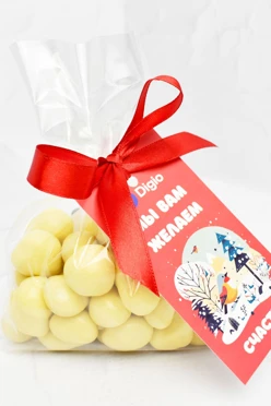 Купить драже клубники в прозрачном пакетике 140 гр