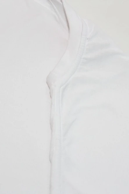 Футболка Степ унисекс однотонная белая (хлопок)#8