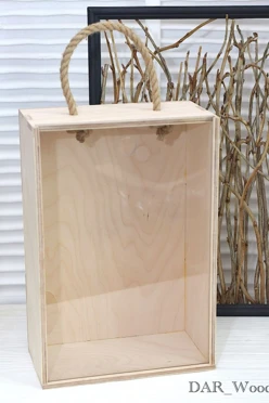 Деревянный ящик/копилка для винных пробок, 30*20*10см