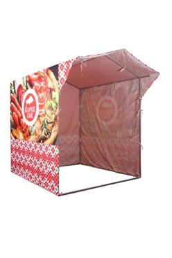 Купить Тент с полной запечаткой (с козырьком) 2х2 м