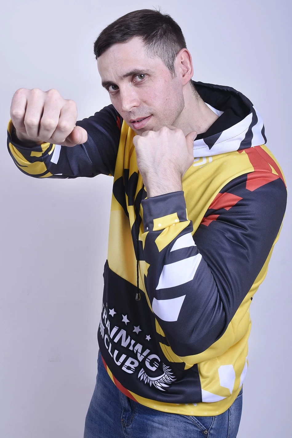 Худи Томми унисекс с карманами из адидаса, с полной запечаткой "Training club"#2 Худи Томми унисекс с карманами из адидаса, с полной запечаткой "Training club"#2