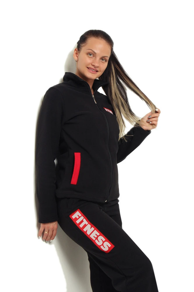 Толстовка Харисон флисовая без капюшона женская, однотонная "Fitnes"#2 Толстовка Харисон флисовая без капюшона женская, однотонная "Fitnes"#2