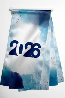 Календарь из полиэстера 30x60 см, перекидной#1