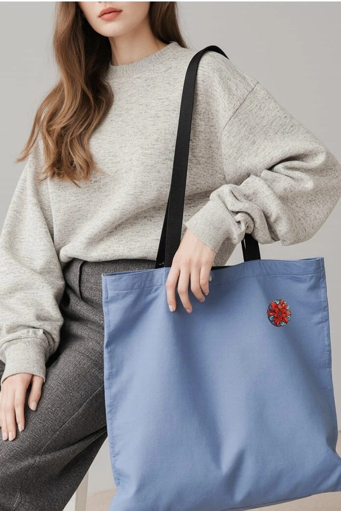 Наклейка-стикер Круг 5х5 см с печатью "Flower"#1