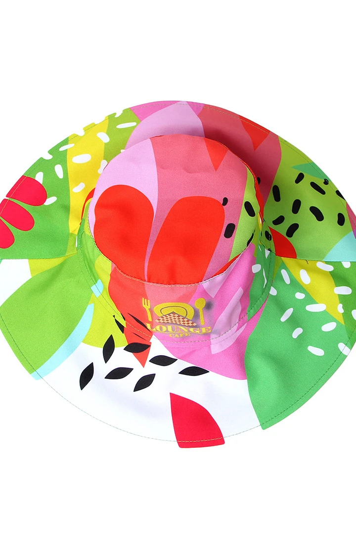 Панама Эквадор с широкими полями, с полной запечаткой "Lounge Kafe"#5 Панама Эквадор с широкими полями, с полной запечаткой "Lounge Kafe"#5