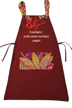 Фартук Конфетти с завязками на люверсах, с полной запечаткой#2