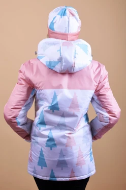 Куртка Норд с капюшоном на синтепоне унисекс, с полной запечаткой#1