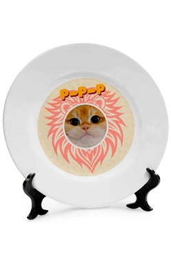 Купить тарелку с принтом "Popop"