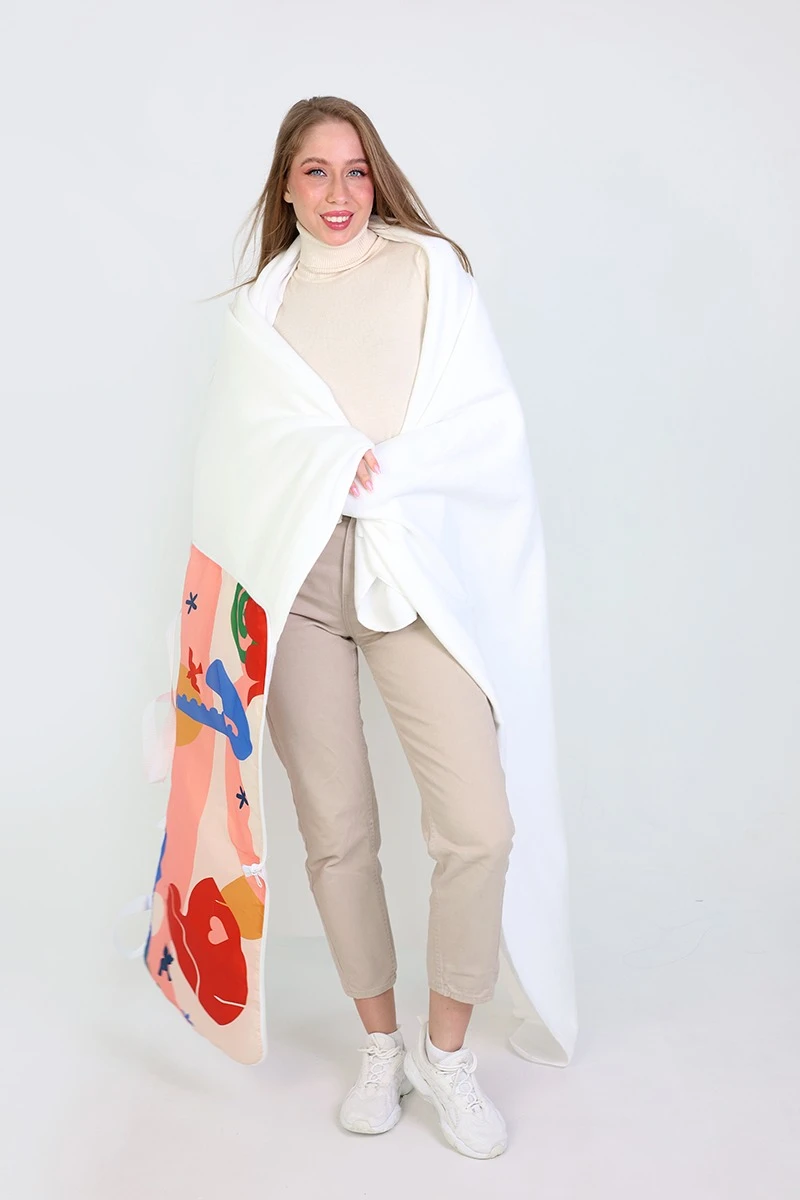 Плед Привал (в сумке из оксфорда) флисовый 155х170 см, однотонный#3