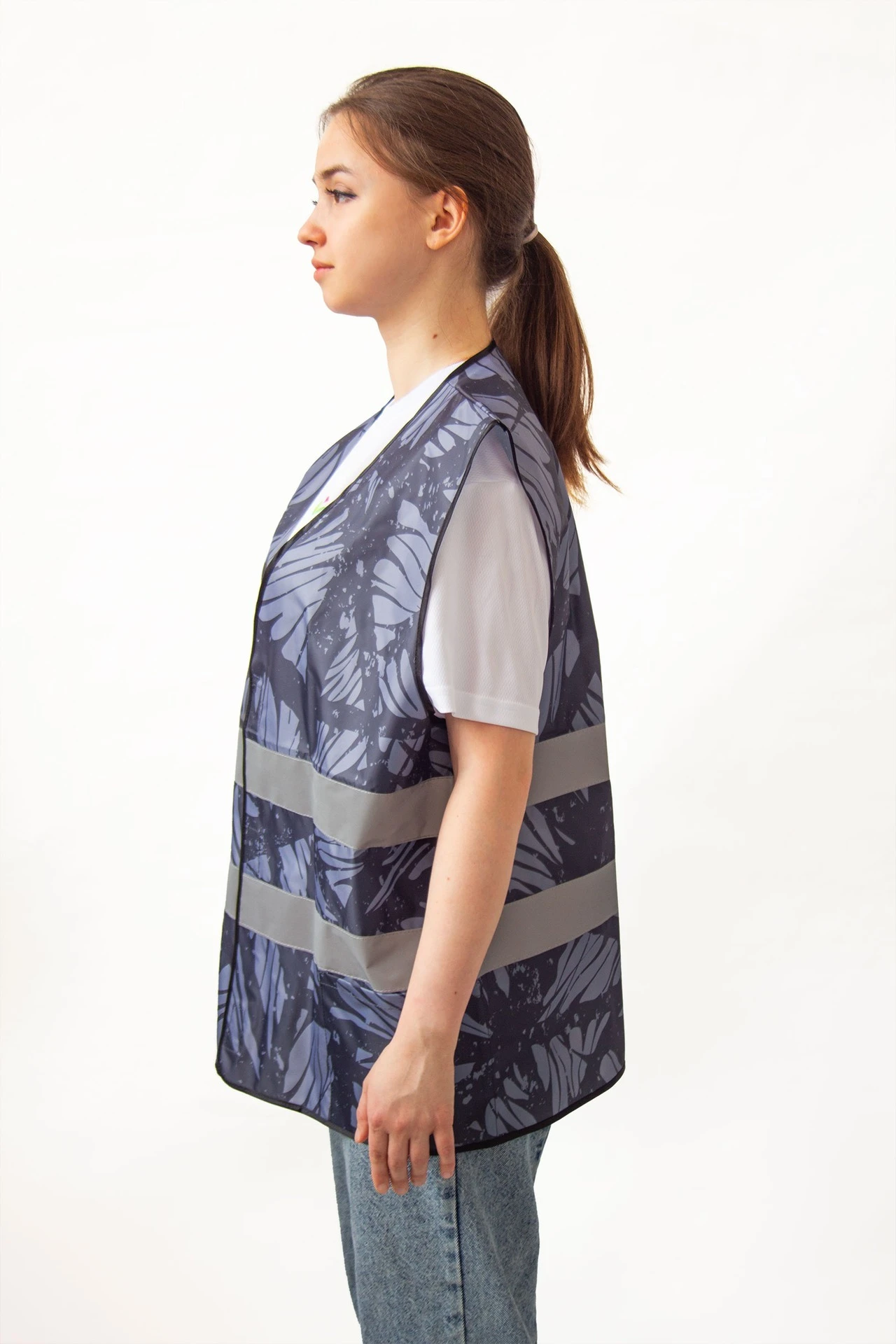 Купить жилет Эван со светоотражающей лентой унисекс, с полной запечаткой "Tropica"