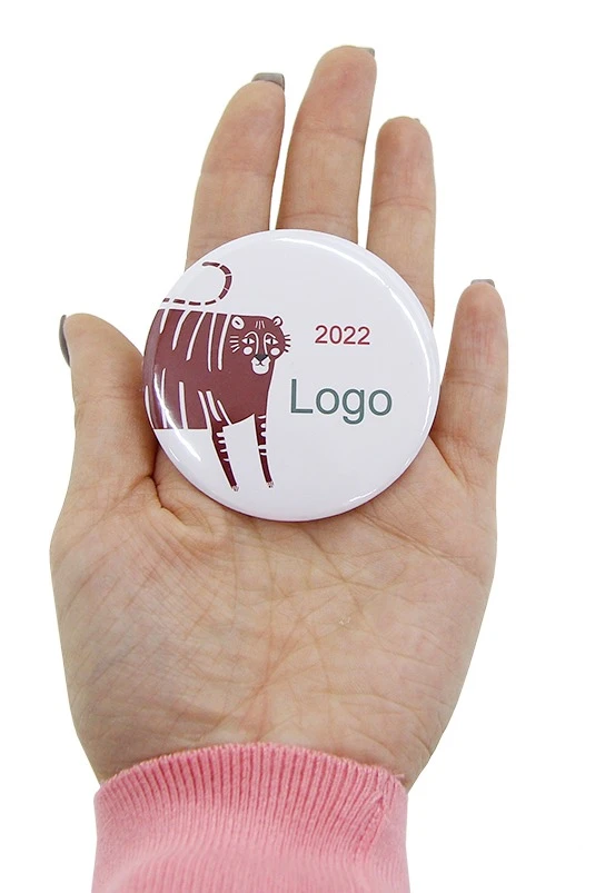 Значок закатный диаметр 58 мм, с печатью "Tiger"#2