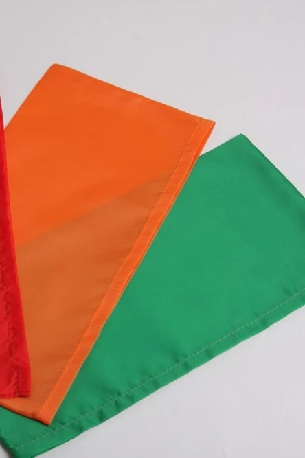 Пилотка Пионер из цветного шелка, однотонная зеленая#4