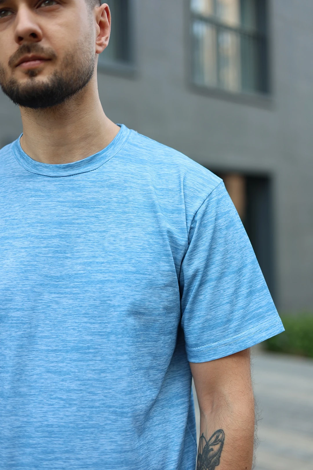 Футболка Теренс оверсайз унисекс из кулирки хб с полной запечаткой "Interference"#2