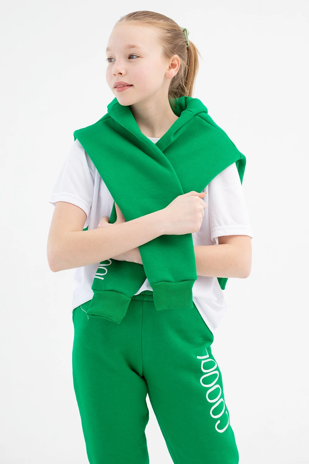 Брюки Хит из футера с начесом детские, однотонные "Сool flight"#1