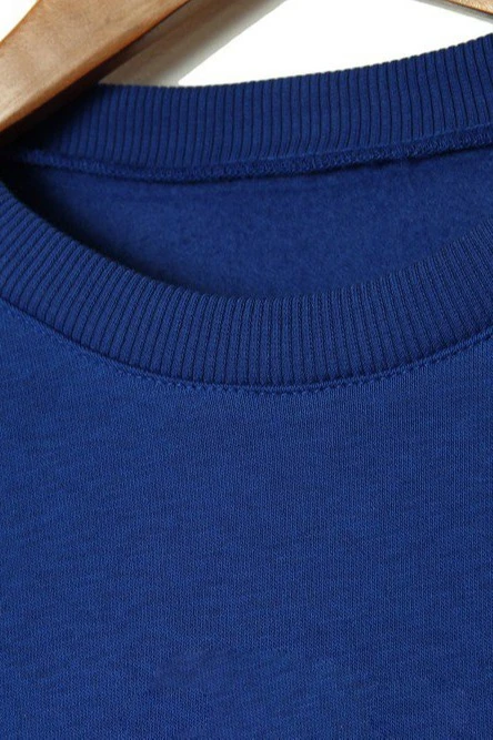 Свитшот Тревис из футера унисекс, однотонная синяя#5 Свитшот Тревис из футера унисекс, однотонная синяя#5