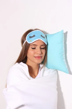 Маска для сна с принтом "Eyelashes"#1