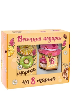 Набор с чаем и джемом на 8 марта