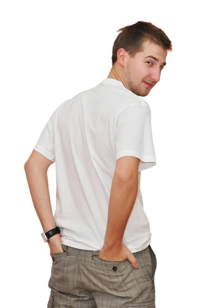 Футболка Степ унисекс однотонная белая (хлопок)#5