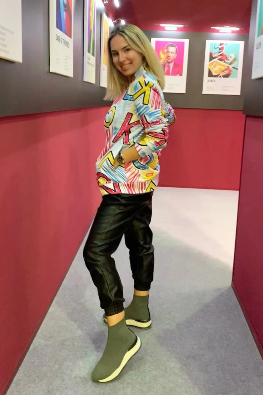 Бомбер Блэйд унисекс из адидаса с полной запечаткой "Strokes"#1