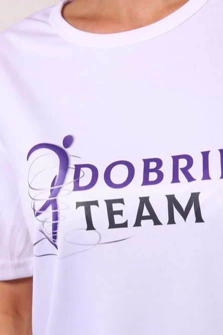 Футболка Астер из примы унисекс, однотонная "DOBRIN TEAM"#2