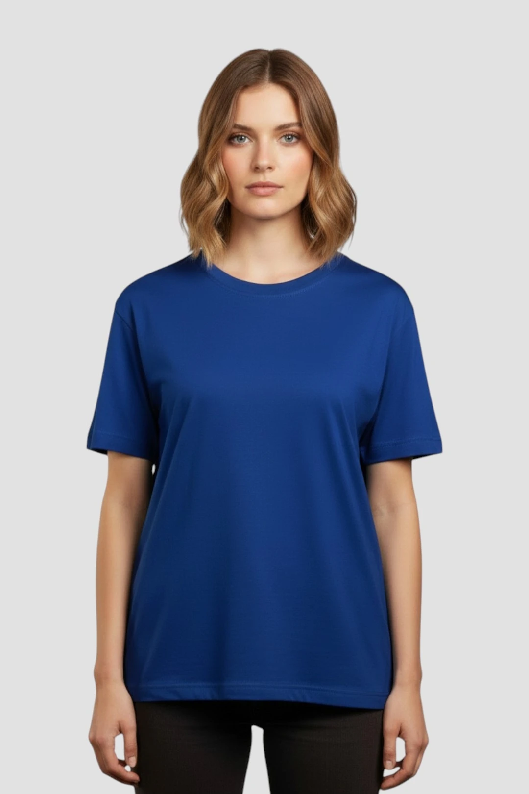 Купить футболку Ампир унисекс, однотонную синюю (хлопок) Купить футболку Ампир унисекс, однотонную синюю (хлопок)