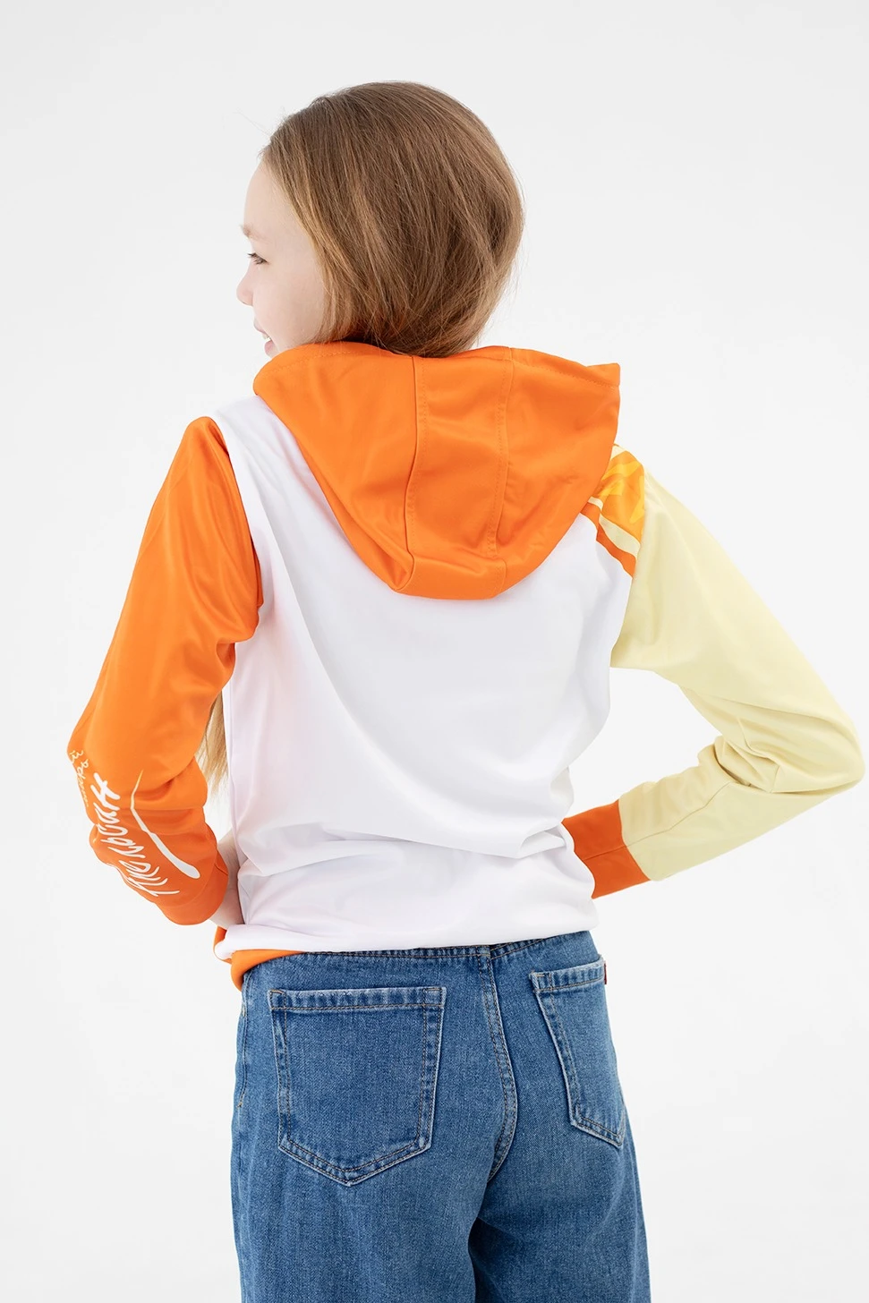 Худи Томми детский из адидаса с полной запечаткой "Orange"#5 Худи Томми детский из адидаса с полной запечаткой "Orange"#5